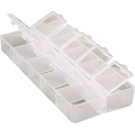 Organizador de 10 compartimentos 13 x 6 x 2 cm