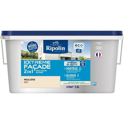 Peinture Extreme façade - Meuliere mat - RIPOLIN - 2,5 L (1/4)