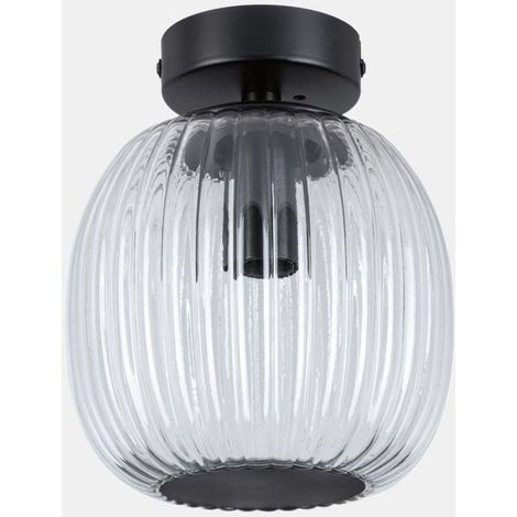 Ruya lampe de plafond noir mat 15 cm (1/3)