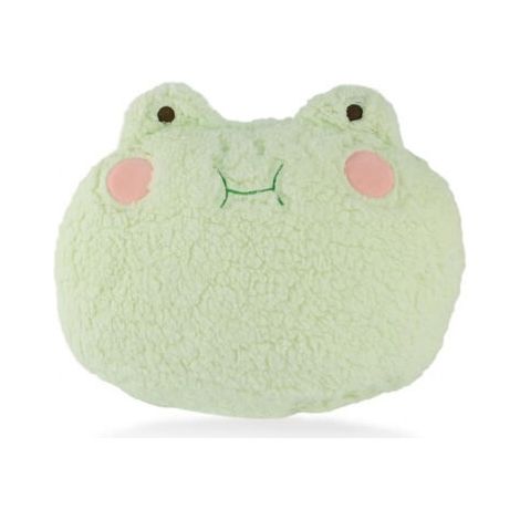 Cream/Light Yellow (Light Green) Frog Plush Cushion, Creative Decoration for Office, Chair, Sofa and Bed Sweet and Cute Birthday and Travel Gift for Kids (1/5)