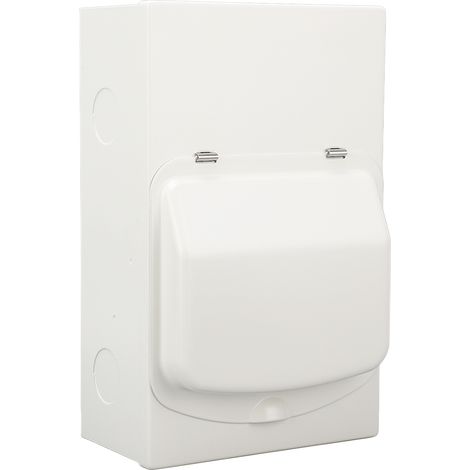 Boîtier de distribution électrique double britannique à 6 circuits, commutateur de transfert d'alimentation principale vers générateur, boîtier de distribution avec rail DIN. (1/5)