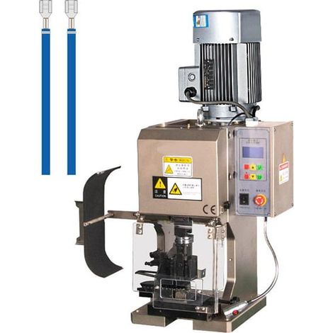 Machine automatique pour dénuder et sertir les cosses avec section de rubanage vertical 0-16mmq (1/2)
