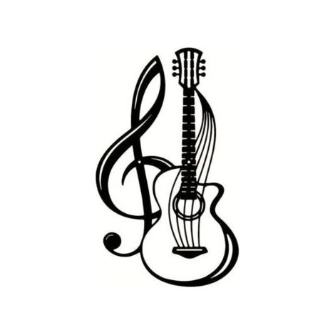 Décoration Murale Métal Notation Musicale Noire Découpée au Laser Suspendre,Décoration Murale,Sculpture Minimaliste,Cadeau pour Amateurs Musique,Terrasse,Jardin,Chambre Coucher 30x18cm (1/4)