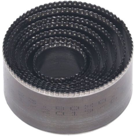 Matrices de découpe du cuir, moules de poinçonnage manuels ronds ondulés, outils artisanaux de bricolage en acier allié 7 pièces-Muntra (1/5)