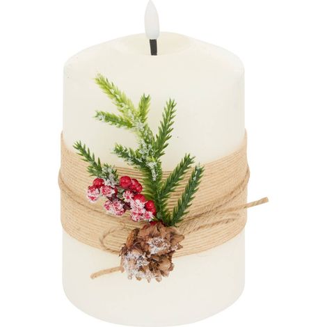 Candela led lupa bianca, altezza 15 cm - Feeric lights & christmas (1/3)