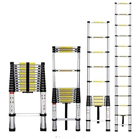 5 Meter Heavy Duty Multi-Purpose Aluminum Telescopic Extension Ladder - Lightweight Portable Multi-Purpose Extendable Steps (1/5)
