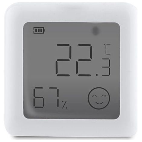 Détecteur de température et d'humidité Tuya BT - Hygromètre-thermographe avec écran LCD pour la maison, le bureau et la chambre de bébé-Chrom (1/5)
