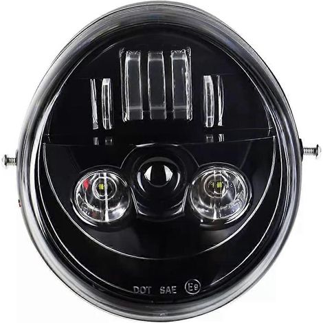 Phare avant LED noir pour moto V-Rod VRSCF VRSC VRSCR 2002-2017, feux de croisement/route. (1/5)