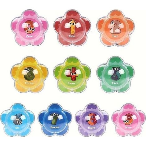 12 pièces Jouets de bain flottants, alphabet, chiffres, animaux, ABS non toxique, multicolore, pour bébé et enfant (1/5)