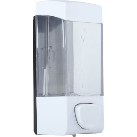 Wandspender für Flüssigseife und Shampoo, 350 ml, Kunststoff, fürs Badezimmer (1/5)