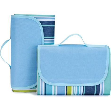 2er-Pack tragbare, faltbare, wasserdichte Picknickdecken für den Außenbereich (145 x 80 cm) (1/5)