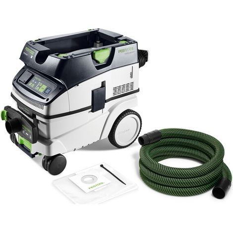 Festool – Aspirateur professionnel CLEANTEC CTL 26 EI AC-RENOFIX – Décolmatage automatique – Puissance d'aspiration 1200W – Pour poussières minérales (1/8)