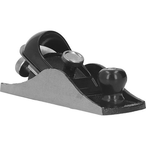 Mini rabot à bois en acier au carbone, profondeur de coupe réglable, style européen, rabot manuel noir M (1/5)