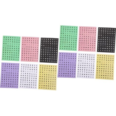 2 Ensembles Autocollants Alphabet Lettres Décoratives Diy Pour Scrapbooking Cartes Et Décoration Autocollants Colorés Pour Projets 24 Feuilles2 (1/5)