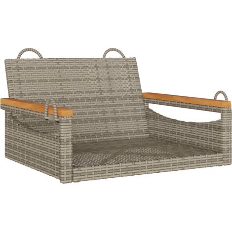 Maison Exclusive - Hängesessel Grau 63x62x40 cm Poly Rattan