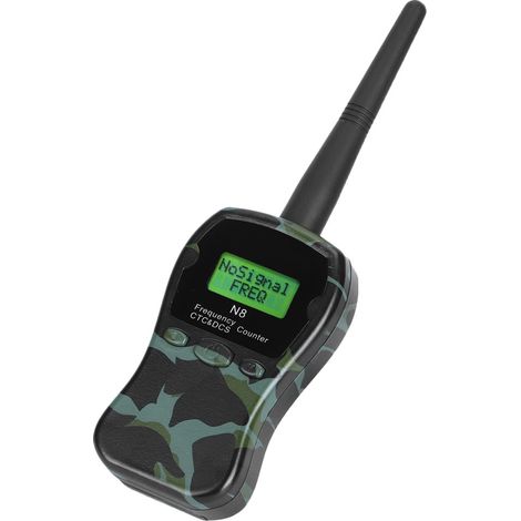 Compteur de fréquence RF portable N8 avec décodeur CTCCSS/DCS pour talkie-walkie, voiture et marine, couleur camouflage, mesureur radio précis. (1/5)
