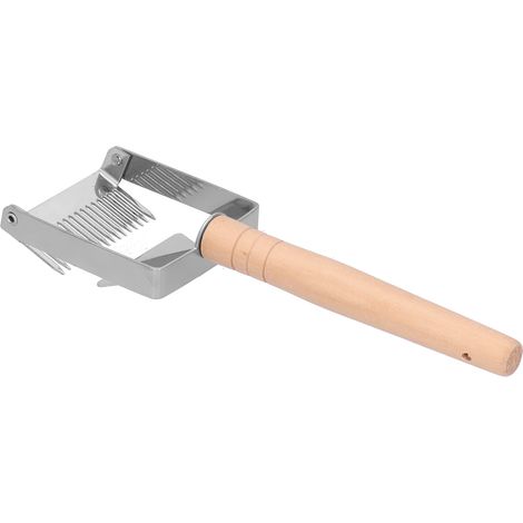 Honigdeckelgabel, stabiler Schaber mit Holzgriff, Imkerwerkzeug, Bienenstockausrüstung (1/5)