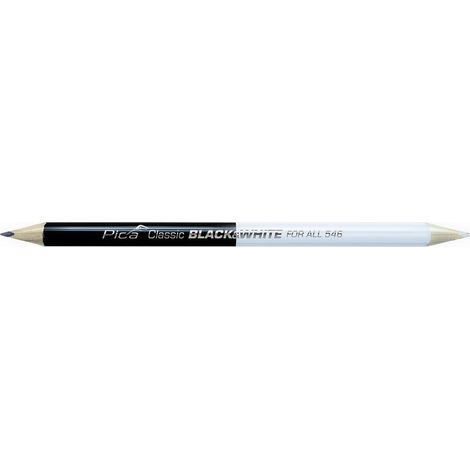 Pica Universal-Markierstift Classic FOR ALL Black & White 3-kant 23 cm 546/24