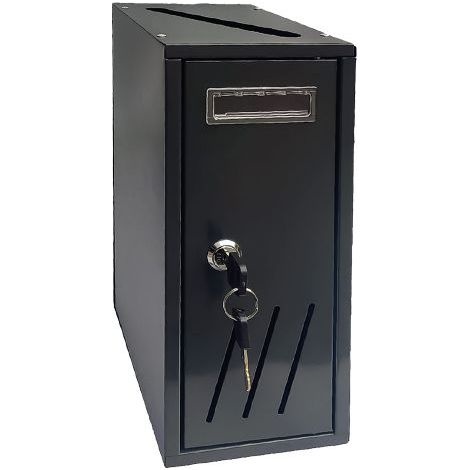 CASSETTA POSTALE SINGOLA VERTICALE 1 posto - antracite - cm. 12x17,5x H. 30