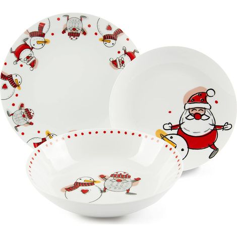 Excelsa Snowman Servizio Piatti 18 Pezzi, 65991 (1/3)