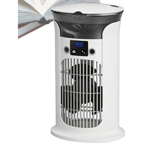 Ventilateur Rafraîchissant d'Air - Refroidisseur D'Air Portable Réglable Avec Lumière - Ventilateurs Colonne Personnels pour Maison Salon Chambre Bureau Cuisine Dortoir Camping Été (1/5)