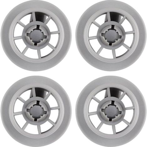 4 ruedas para lavavajillas, cesta inferior, accesorios para lavavajillas, ruedas de plástico para lavavajillas.