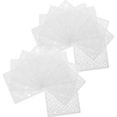30 Pièces Pochoirs de Motifs Géométriques Réutilisables pour Broderie sur Tissu et Lin, Portables et Facilitant le Traçage Précis, pour Quilting la Main et Cours D'artisanat (1/5)
