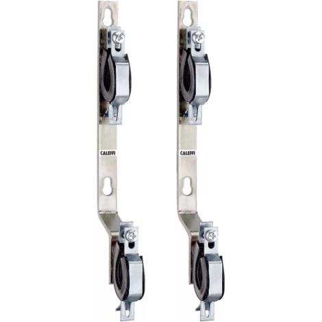 Paire de colliers de fixation pour collecteurs Caleffi 658000 Chromé