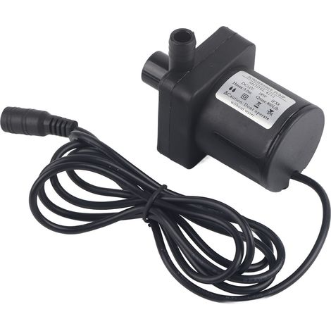 Pompe à Eau Submersible 12V Silencieuse pour Étang Aquarium, Débit 800L/h Mini Fontaine (1/5)