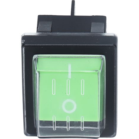 Interrupteur marche/arrêt à réponse rapide, 4 broches, compact, facile à remplacer, durable, pratique et fonctionnel, bouton vert pour instruments (1/5)