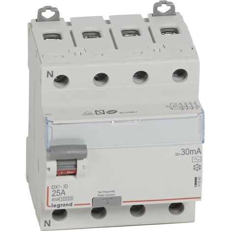 Legrand DX³-ID Interruptor diferencial compacto gris