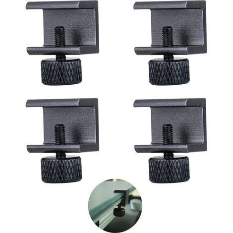 Glasbett-Clipteile, Glasregalhalterung, 3D-Drucker-Aluminiumlegierung-Heißbett-Glasplattform-Montagehalterung, verstellbares 3D-Druckerzubehör MUMU (1/4)