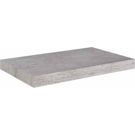 Étagère murale flottante gris béton 50x23x3,8 cm MDF (1/5)