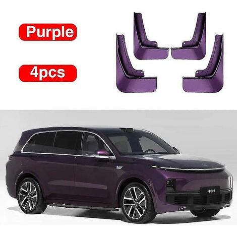 Schmutzfänger für Li Auto L9 Lixiang L9 2022 2023 2024 2025, Spritzschutz-Schmutzfänger, Kotflügel-Schmutzfänger-Set, Außenset, Autozubehör – Lila (1/5)