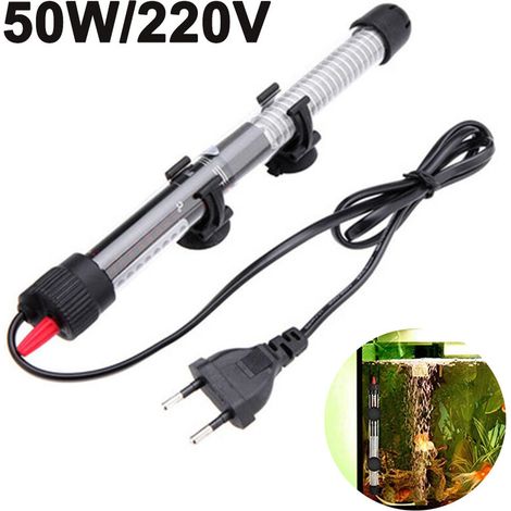 Ahlsen Calentador de acuario calentador de agua sumergible calentador de tortuga con pantalla de temperatura controlador de temperatura externo 50W (1/5)