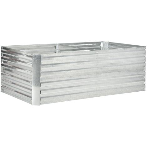 TAISHENGDA-Jardinière surélevée en acier, bac à fleurs, châssis de culture, jardinière enfichable, bac à plantes, bac à fleurs 180 x 90 x 60 cm pour jardin, balcon, terrasse, potager pour fleurs, plan (1/5)