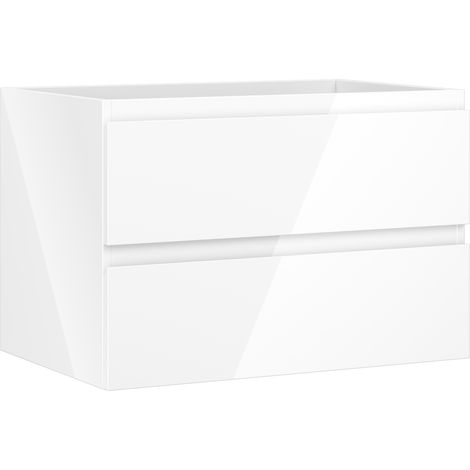 Mexen Orio mueble de ba帽o bajo lavabo 70 cm, 2 cajones, blanco brillo - 91A10-07047-2-BFF00 (1/5)