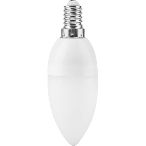 Ampoule LED vintage forme bougie douille E14 220V AC maison (ronde blanc chaud) (1/5)
