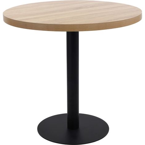 Mesa de bistró MDF marrón claro 80 cm
