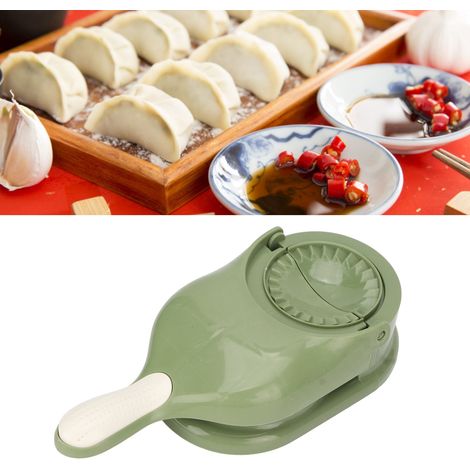 Outil pour faire des raviolis facile, laminoir à pâte à raviolis, presse à pâte, machine à faire des brioches vapeur, presse à pâte à raviolis pour la cuisine et la maison, vert (1/5)