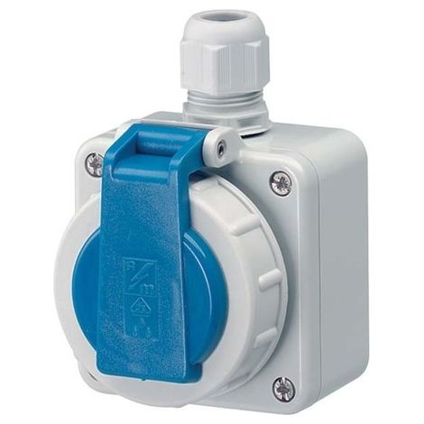 Mennekes Enchufe eléctrico Schuko azul 16 A 230 V