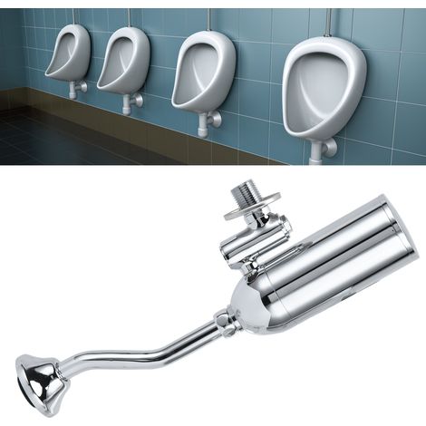 【Valve de rinçage d'urinoir】 - système automatique de rinçage infrarouge avec technologie sensorielle, modèle G1/2 en brass chromé durable, dimensions 33x11.5x6cm, écologique et facile à installer pou (1/4)