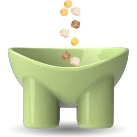 Gamelle pour chat - V GEBY - Surélevée - Plastique résistant - Facile à nettoyer - Confortable (1/4)