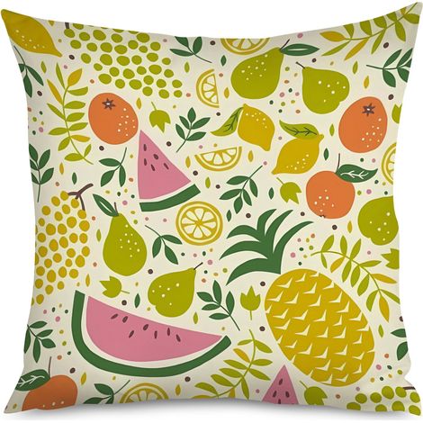 Housse de coussin airelle kawaii, rouge forêt (1/5)