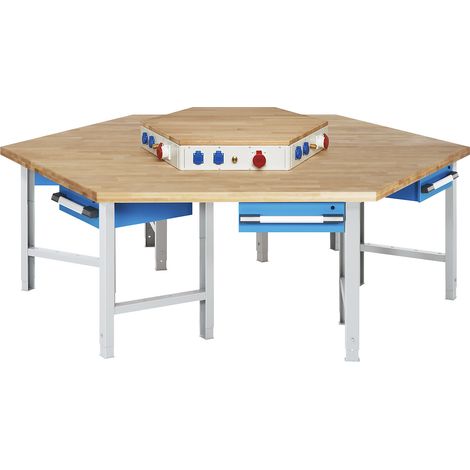 eurokraft pro, Etabli multiple, 6 postes de travail, 6 tiroirs (1/3)