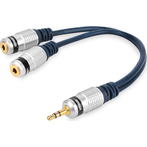 Adattatore jack stereo da 3,5 mm - 2 prese jack stereo da 3,5 mm vitalco (A1) (1/5)