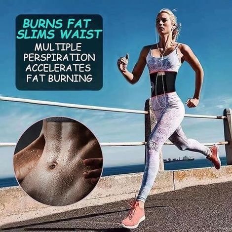 Ceinture de Sudation - Néoprène - Réglable - Mixte - Pour Fitness et Activités Sportives (1/4)