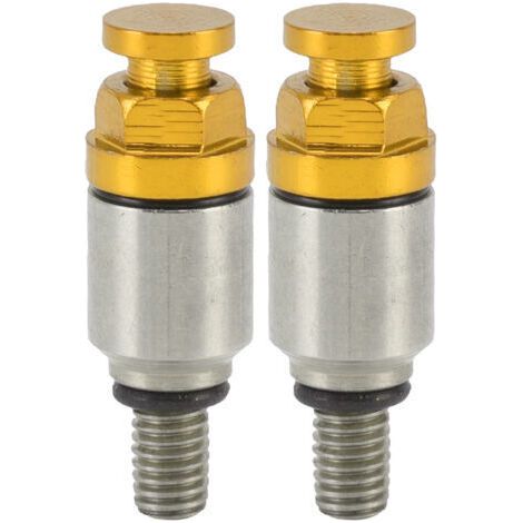 pieces M5x0.8 aluminum alloy fork air bleeder pressure relief valve replacement for CRF150R CR125R CR250R CRF250R yellow