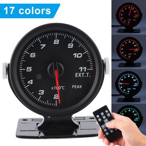 Kits de jauges de température des gaz d'échappement CAMMUS 60 mm teintées 17 couleurs OBD2 Racing EGT (1/5)