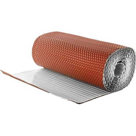 BANDA AUTOADESIVA IN ALLUMINIO 'FLASHING BAND' h. 300 mm x 2,5 mt - colore terracotta (RAL8004)
